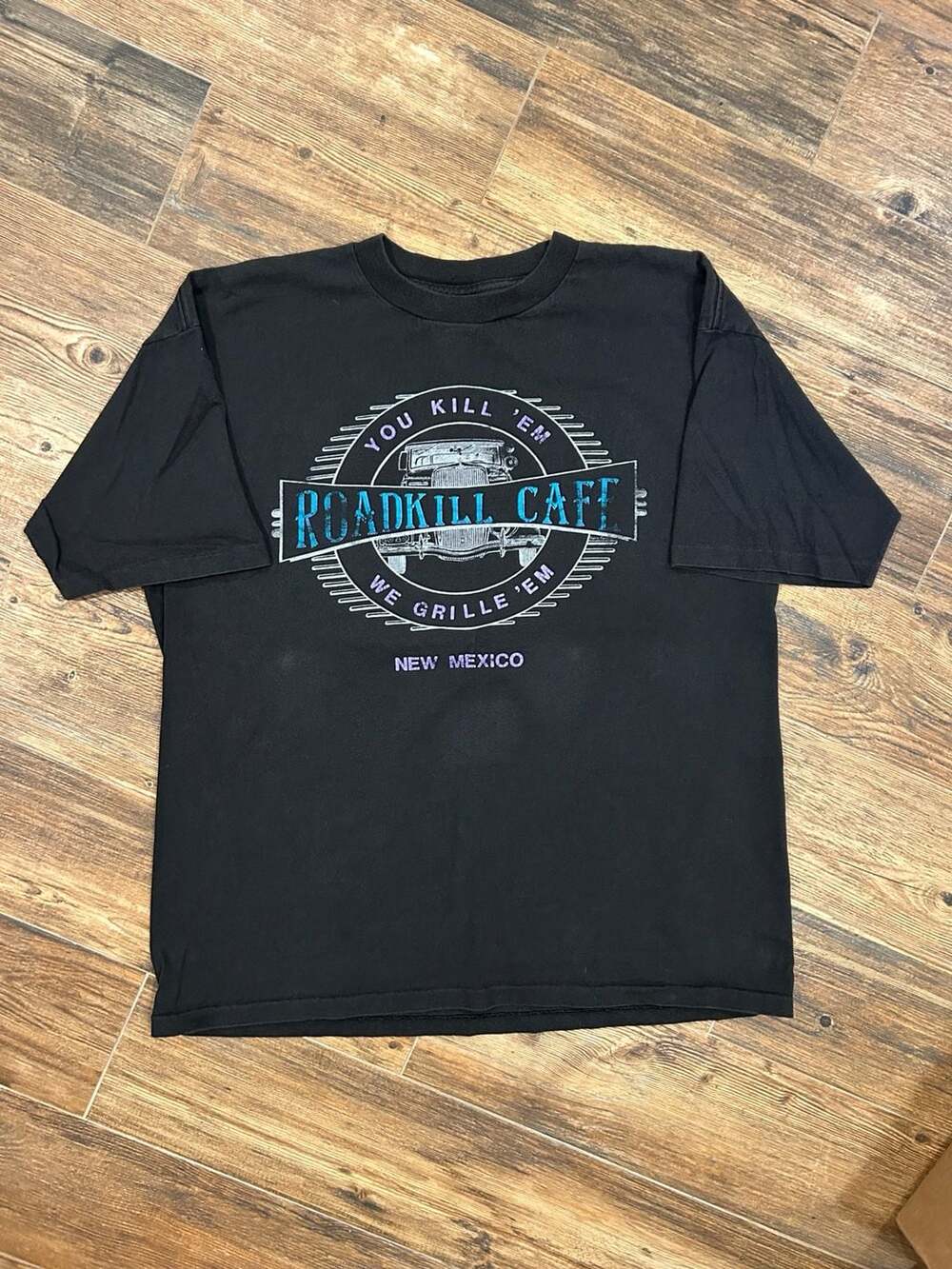 Prairie Mountain Roadkill Cafe New Mexico Menu Graphic T-Shirt